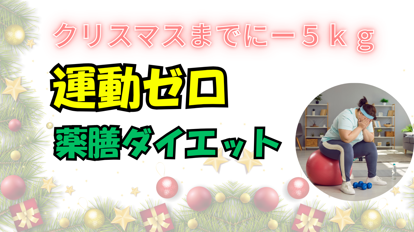 クリスマス前１ヶ月で運動ゼロ-５キロ！健康的に“痩せ体質”に変わる薬膳ダイエット